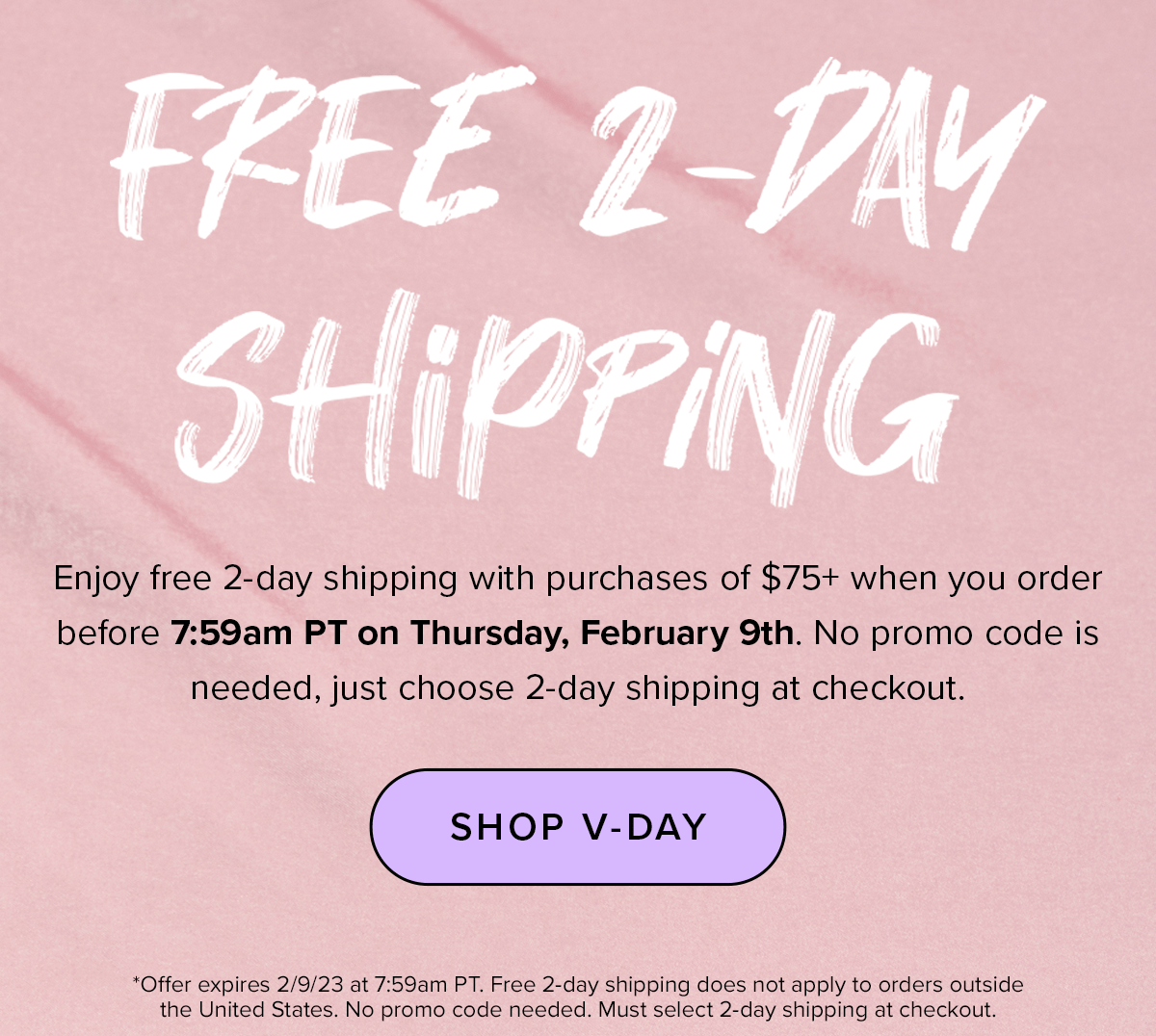 Free 2 hotsell day shipping code